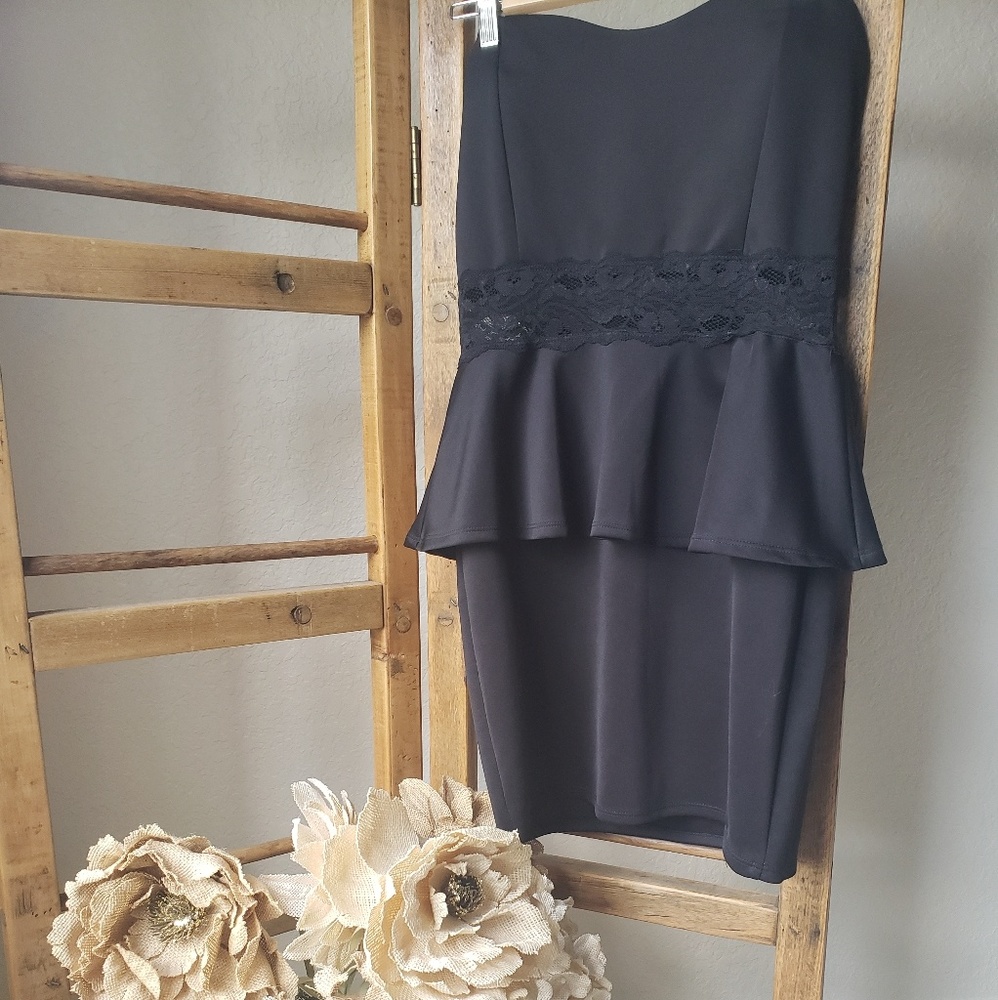 Black formal short dress